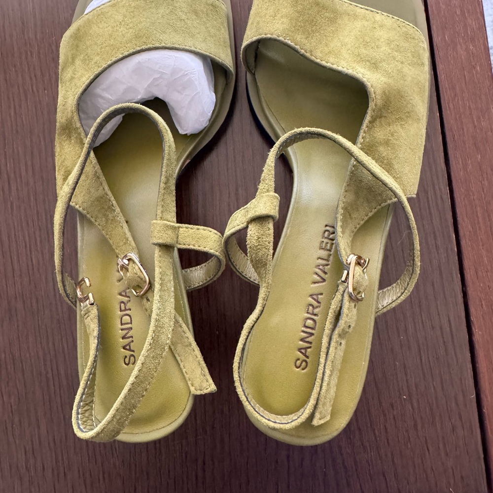 Olive Suede Women's Sandals